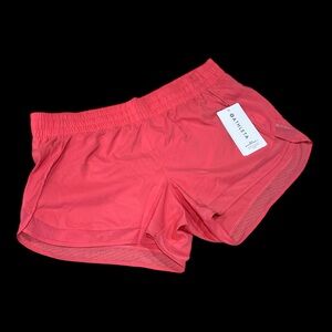Athleta Mesh Racer Run Coral Athletic Shorts - NWT